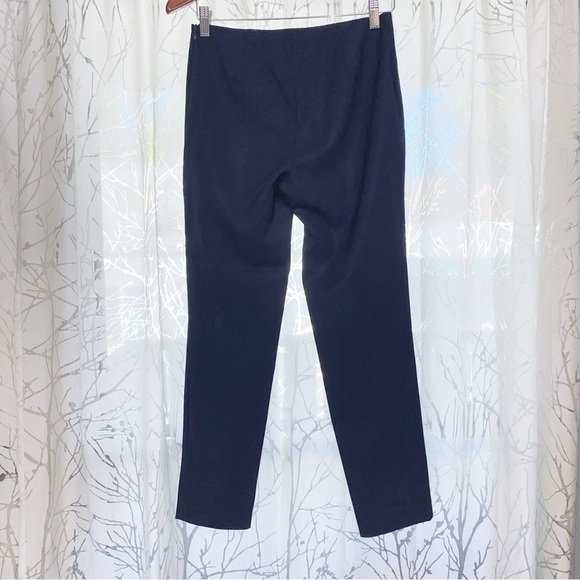 JIL SANDER NAVY HIGH RISE WAISTED STRETCH CROP ANKLE SKINNY PANTS - Picture 4 of 12